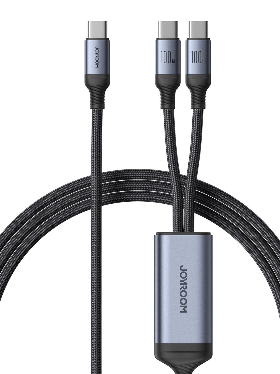 Kabel Joyroom Speedy Series S-A21 2w1 USB-C - USB-C / USB-C 100W - czarny – zdjęcie 11