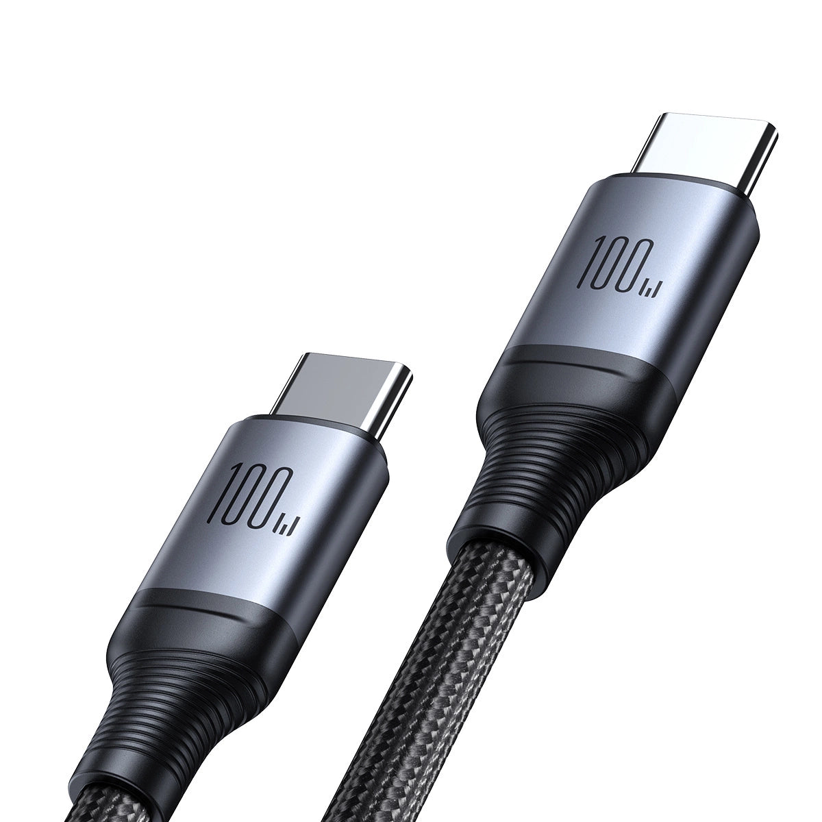 Kabel Joyroom Speedy Series S-A21 2w1 USB-C - USB-C / USB-C 100W - czarny – zdjęcie 2