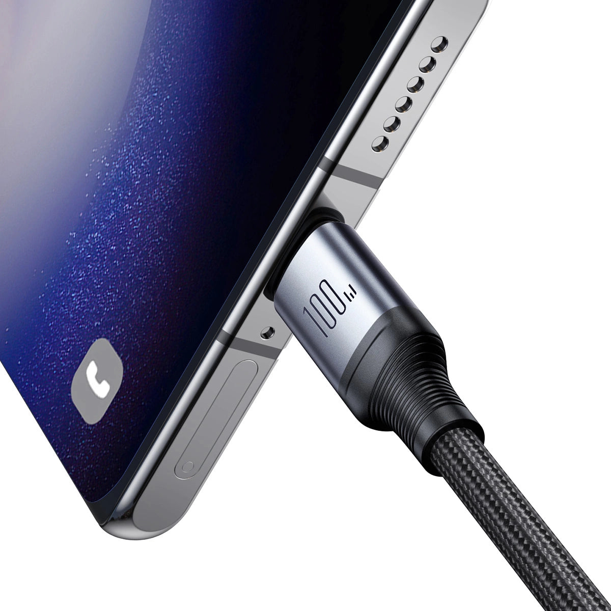 Kabel Joyroom Speedy Series S-A21 2w1 USB-C - USB-C / USB-C 100W - czarny – zdjęcie 3