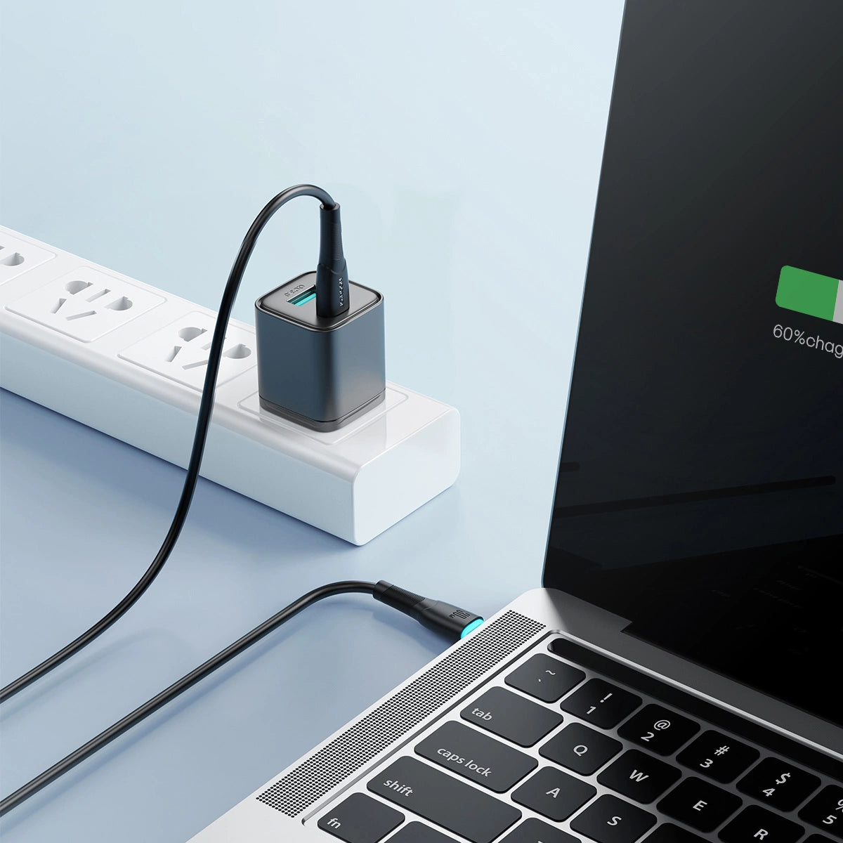 Kabel Joyroom Starry Series SA32-CC3 USB-C / USB-C 60W 1m - czarny – zdjęcie 7