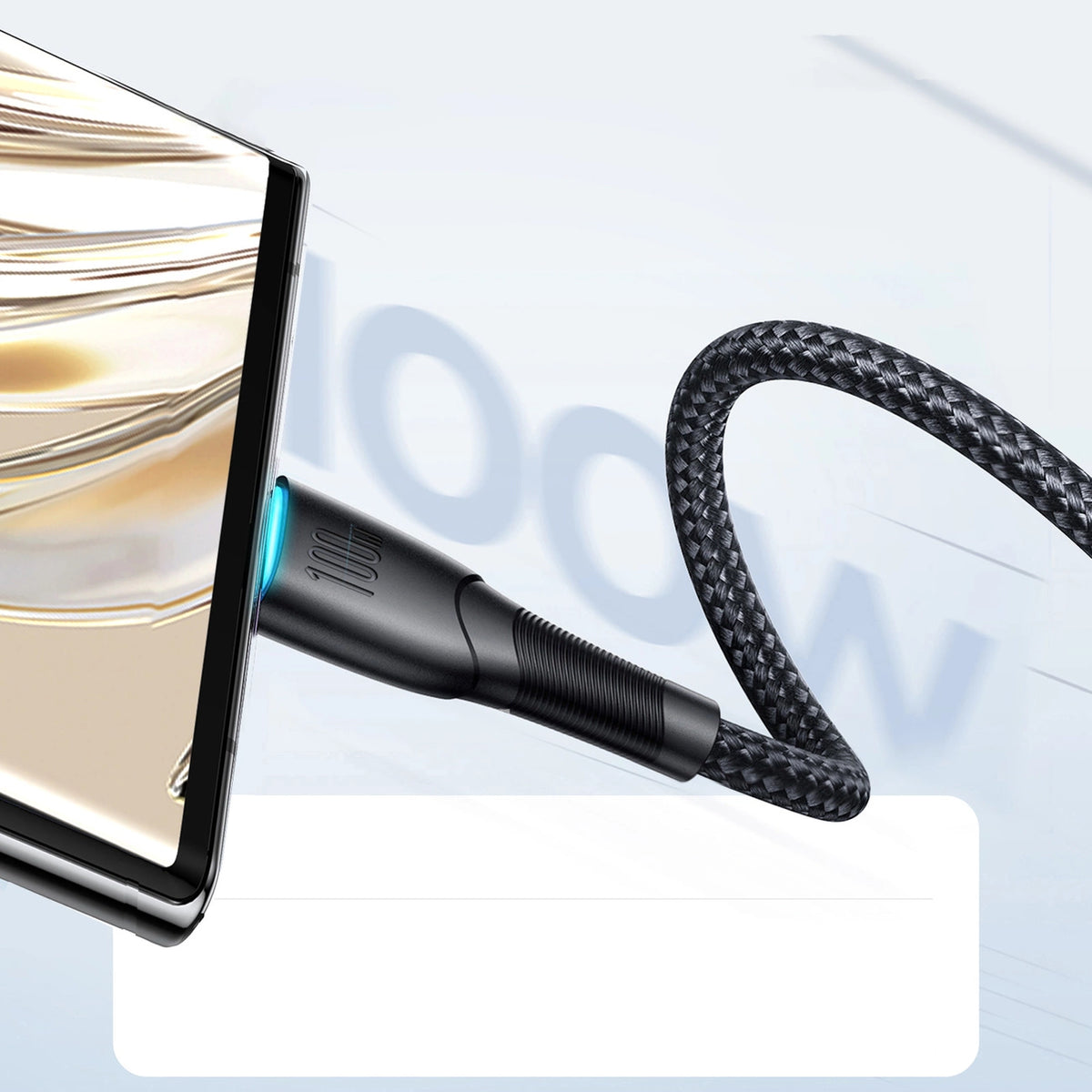 Kabel Joyroom Starry series SA32-AC6 100W USB-A / USB-C 1m - czarny – zdjęcie 8