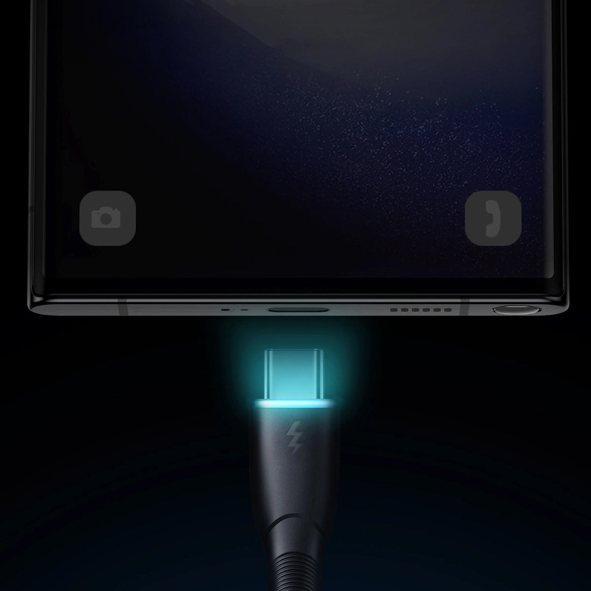 Kabel Joyroom Starry Series SA32-AC3 3A USB-A / USB-C 1m - czarny – zdjęcie 11