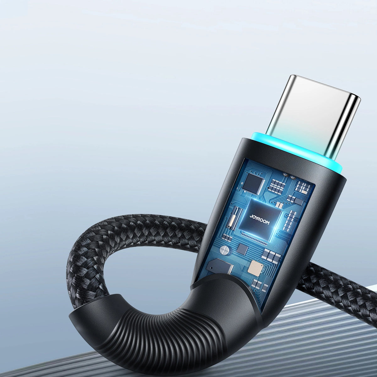 Kabel Joyroom Starry Series SA32-AC3 3A USB-A / USB-C 1m - czarny – zdjęcie 12