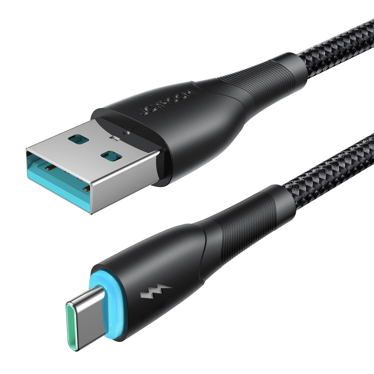 Kabel Joyroom Starry Series SA32-AC3 3A USB-A / USB-C 1m - czarny – zdjęcie 4