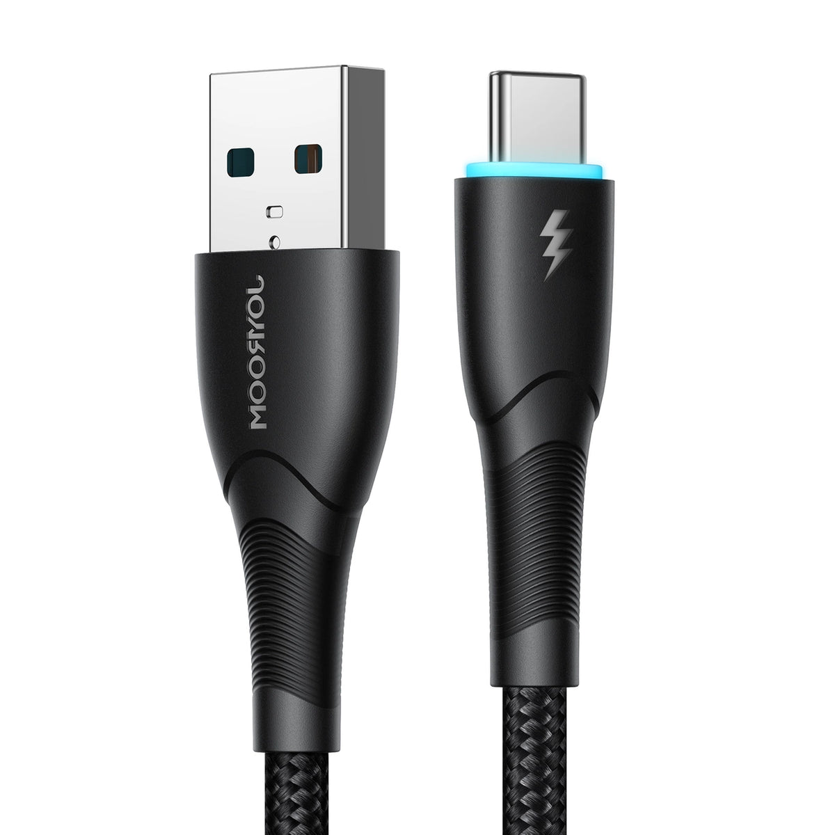 Kabel Joyroom Starry Series SA32-AC3 3A USB-A / USB-C 1m - czarny – zdjęcie 6