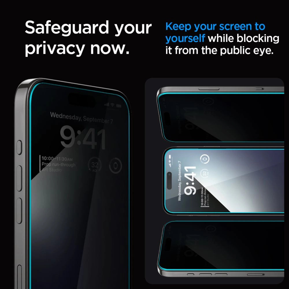 Szkło hartowane Spigen Glas.tR EZ Fit Privacy na iPhone 15 Plus – zdjęcie 6