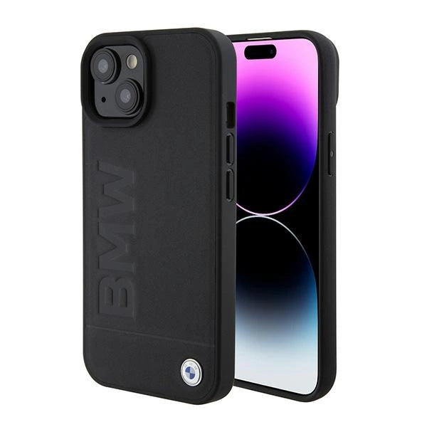 Etui BMW Signature Logo Imprint MagSafe do iPhone 15 - czarne