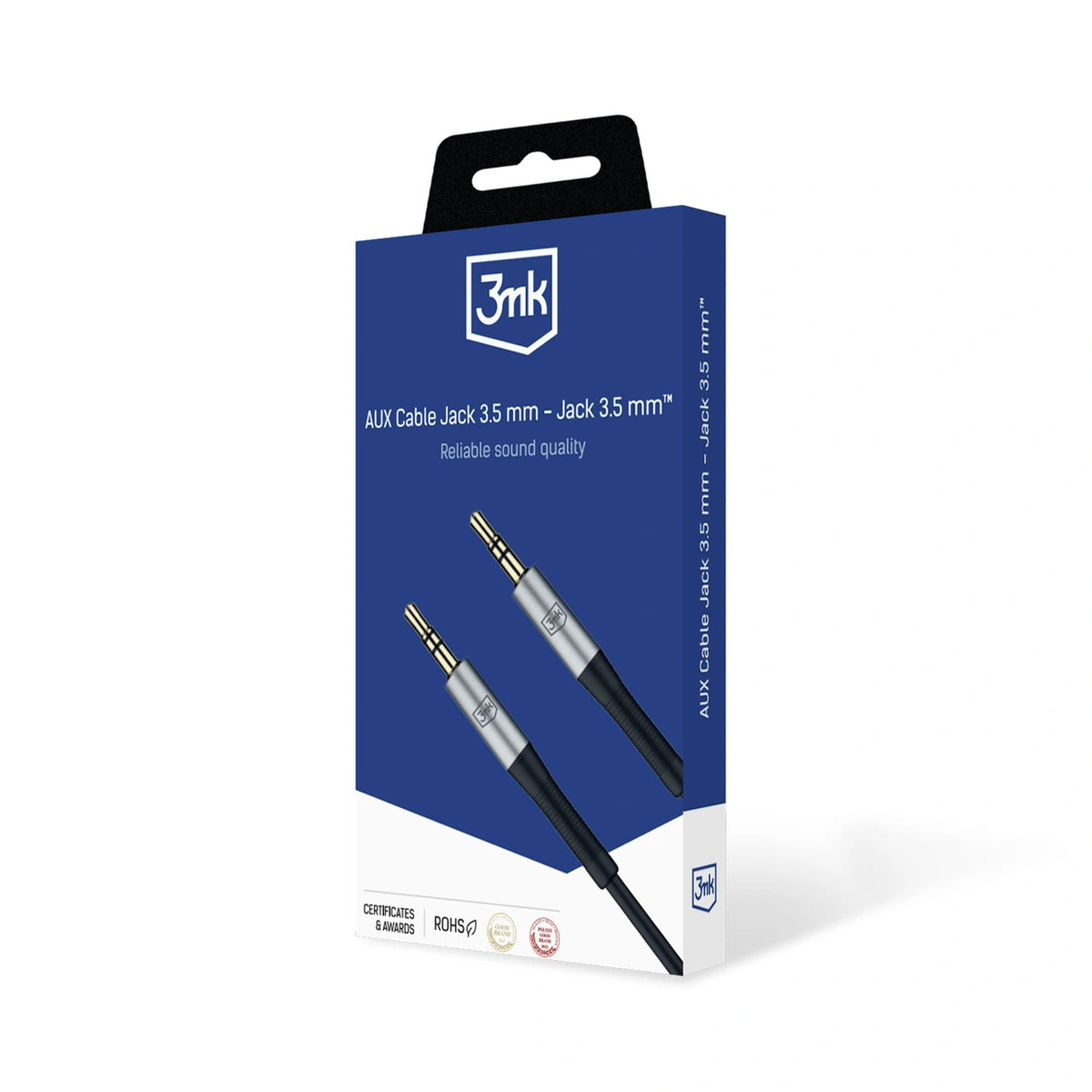 Kabel 3mk AUX minijack 3,5 mm / AUX minijack 3,5 mm – zdjęcie 2
