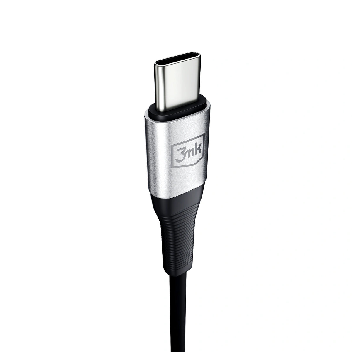 Kabel 3mk AUX minijack 3.5 mm / USB-C - srebrny – zdjęcie 11