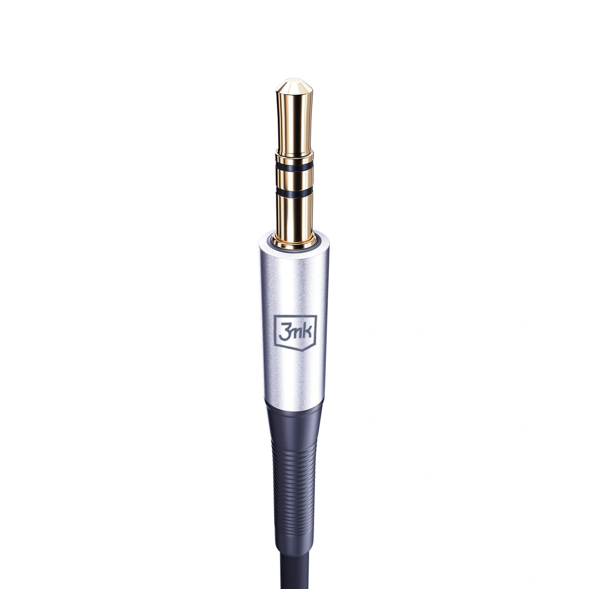Kabel 3mk AUX minijack 3.5 mm / USB-C - srebrny – zdjęcie 12
