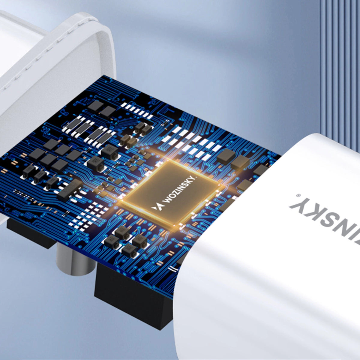 Ładowarka sieciowa Wozinsky CWCUCW 30W USB-C / 2 x USB-A - biała – zdjęcie 13