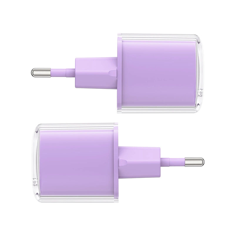 Ładowarka Acefast A53 PD 30W GaN USB-C z wyświetlaczem - fioletowa – zdjęcie 2