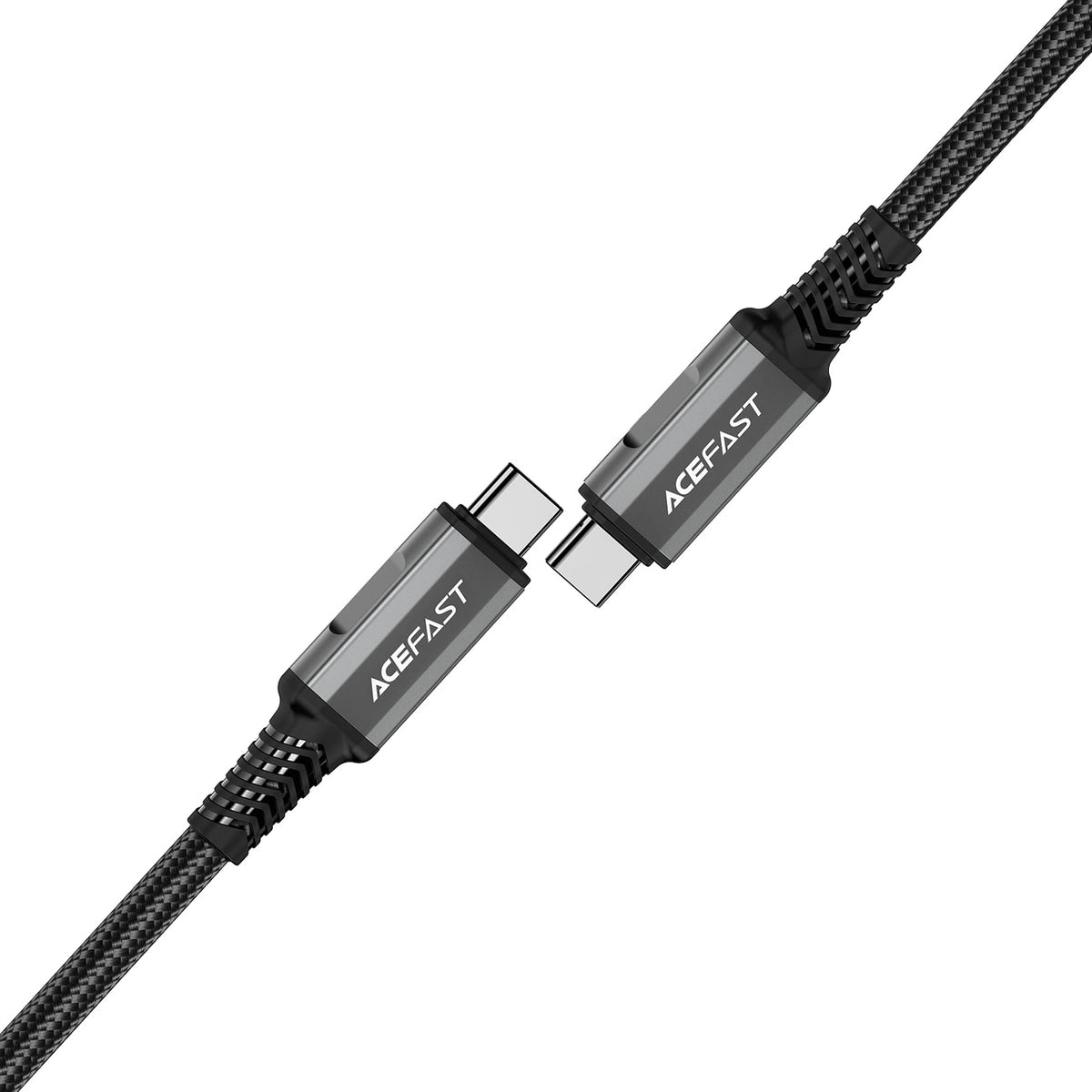 Kabel Acefast C1-09 USB-C / USB-C USB4 PD3.1 5A 1m - szaro-czarny – zdjęcie 2