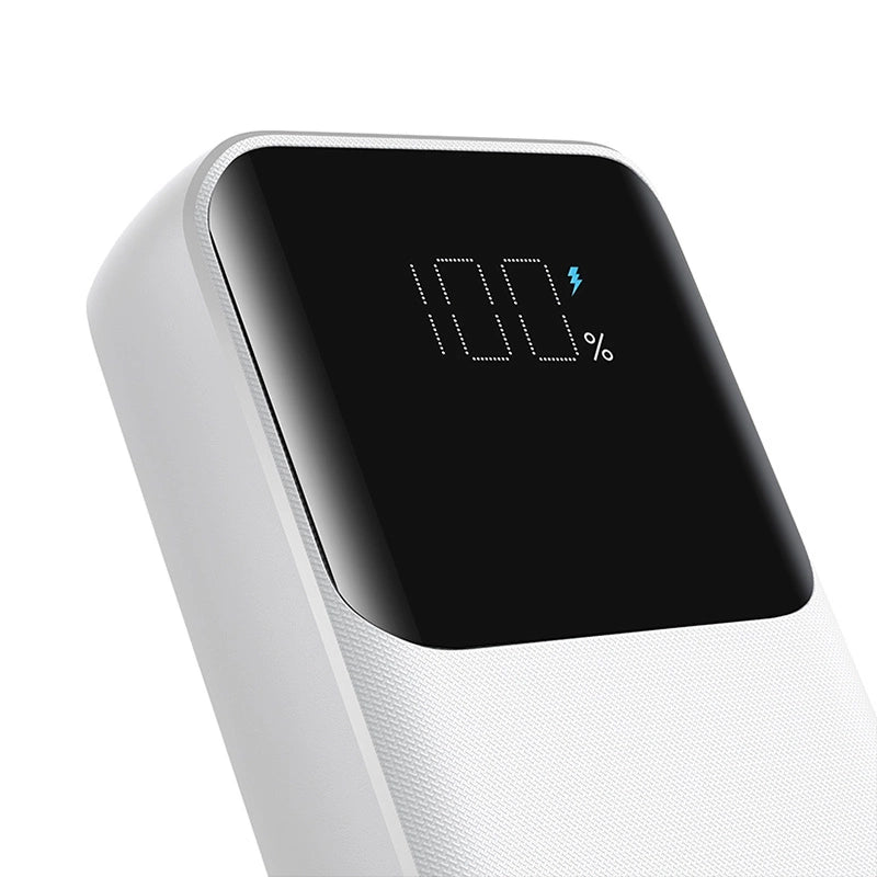Mini powerbank Joyroom JR-PBC06 z wbudowanymi kablami USB-C - biały – zdjęcie 2