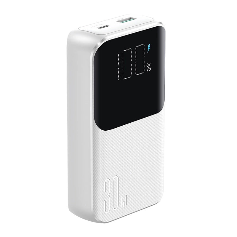 Mini powerbank Joyroom JR-PBC06 z wbudowanymi kablami USB-C - biały