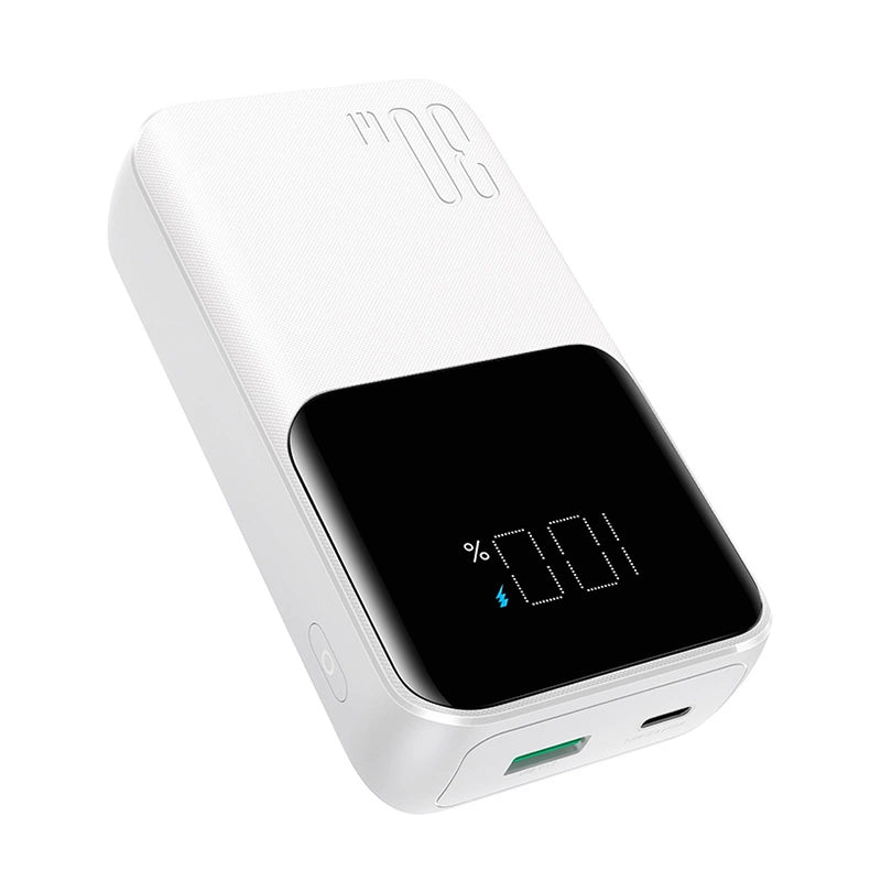 Mini powerbank Joyroom JR-PBC06 z wbudowanymi kablami USB-C - biały – zdjęcie 7