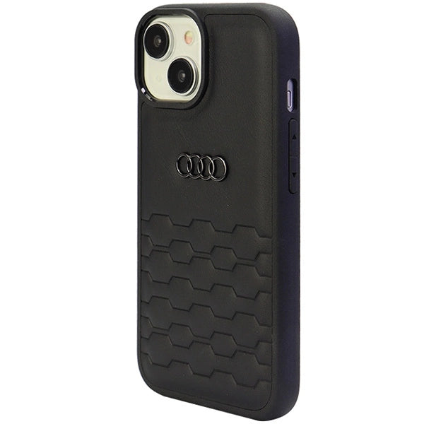 Etui Audi GT Synthetic Leather do iPhone 15 Plus - czarne – zdjęcie 3