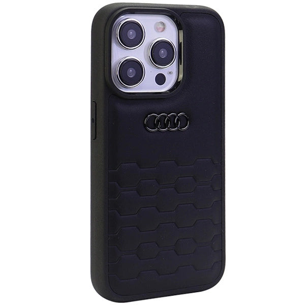 Etui Audi GT Synthetic Leather do iPhone 15 Pro Max - czarne – zdjęcie 2