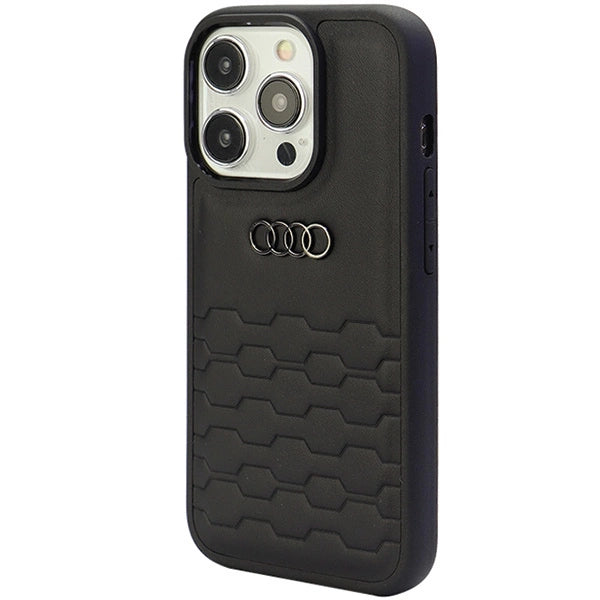 Etui Audi GT Synthetic Leather do iPhone 15 Pro Max - czarne – zdjęcie 3