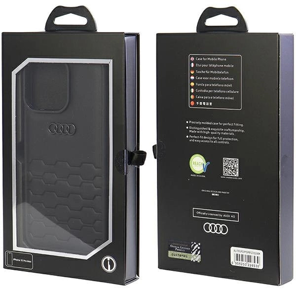 Etui Audi GT Synthetic Leather do iPhone 15 Pro Max - czarne – zdjęcie 4
