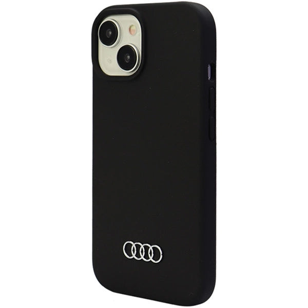 Etui Audi Silicone Case do iPhone 15 Plus - czarne – zdjęcie 3