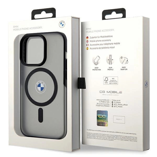 Etui BMW IML Signature MagSafe do iPhone 15 Pro - czarne – zdjęcie 8