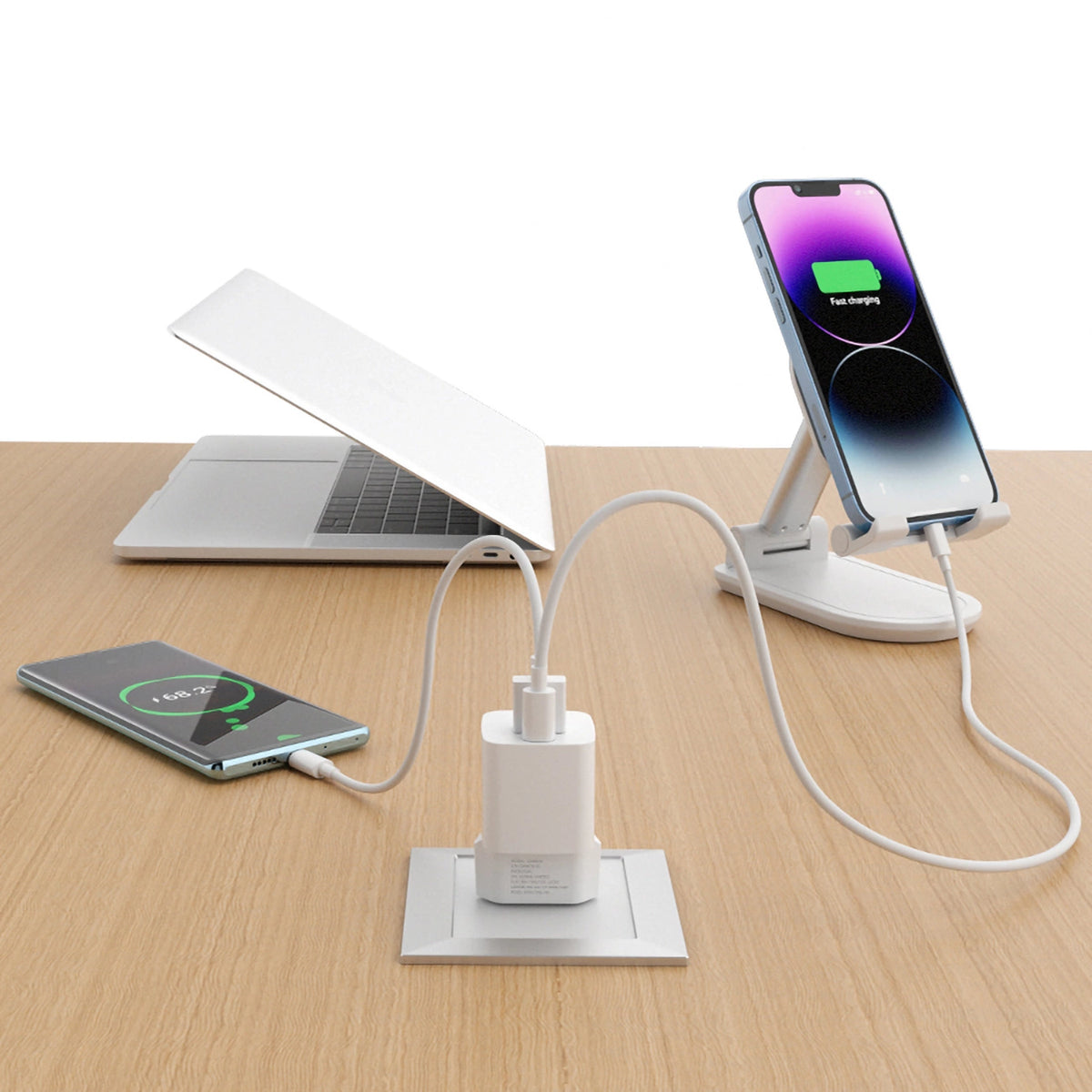 Ładowarka sieciowa Wozinsky CMWCW 20W USB-C / USB-A - biała – zdjęcie 9
