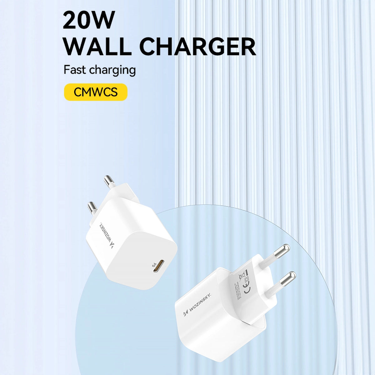 Ładowarka sieciowa Wozinsky CMWCS USB-C PD 20W - biała – zdjęcie 5