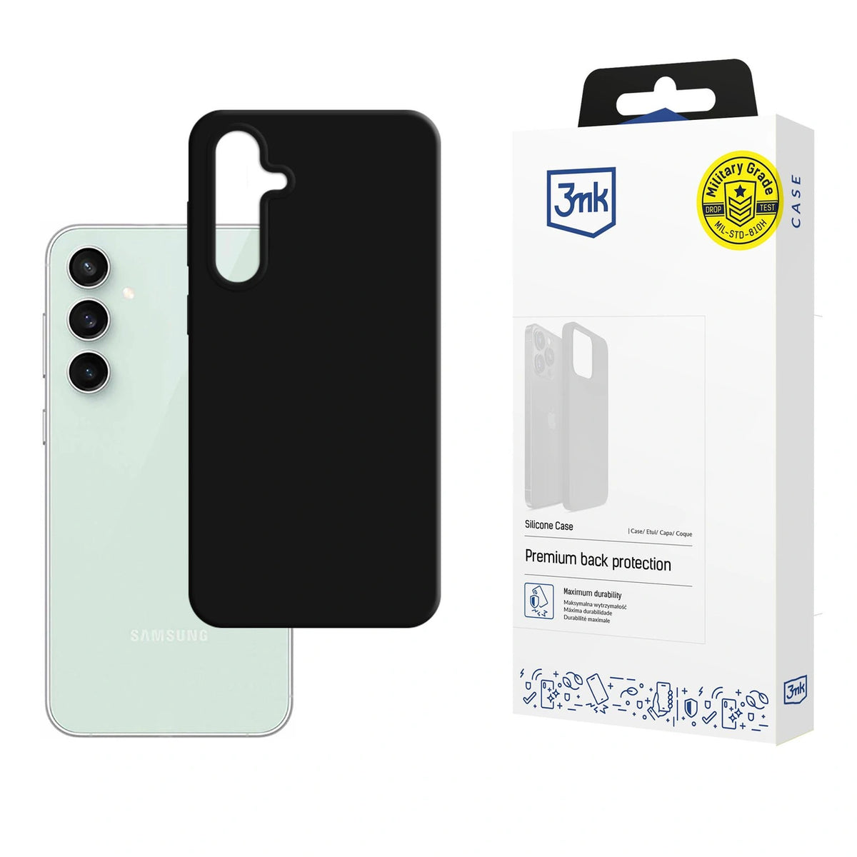 Etui 3mk Silicone Case na Samsung Galaxy S23 FE - czarne