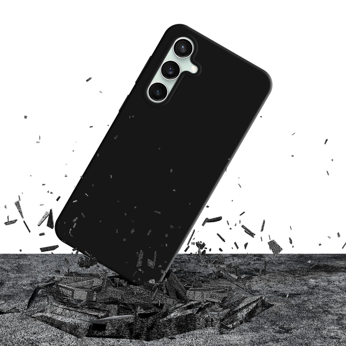 Etui 3mk Silicone Case na Samsung Galaxy S23 FE - czarne – zdjęcie 3