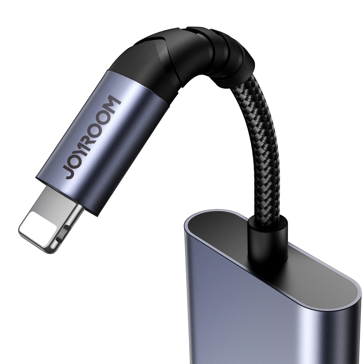 Adapter DAC 2w1 Joyroom SY-L01 do Lightning / mini jack 3.5 mm - czarny – zdjęcie 6