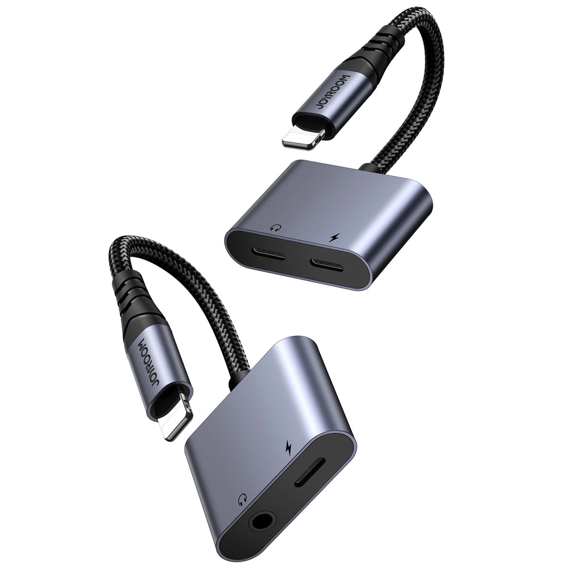 Adapter DAC 2w1 Joyroom SY-L01 do Lightning / mini jack 3.5 mm - czarny – zdjęcie 7