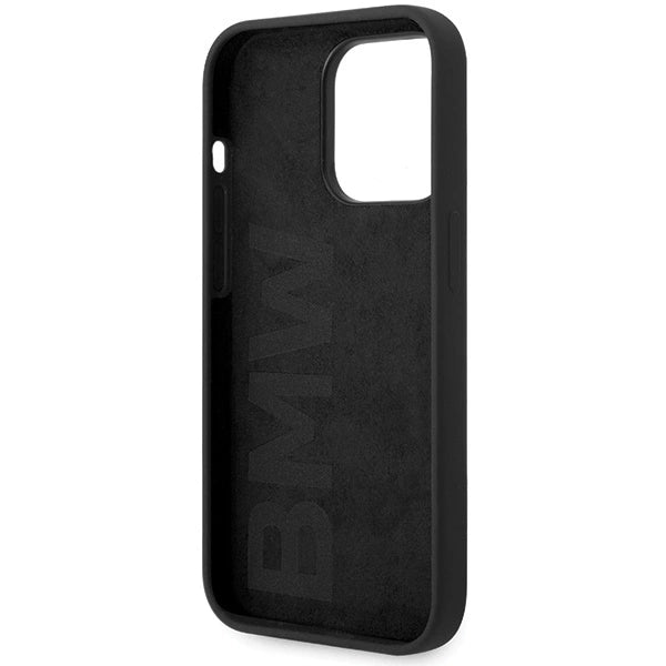 Etui BMW Silicone Metal Logo na iPhone 15 Pro - czarne – zdjęcie 7