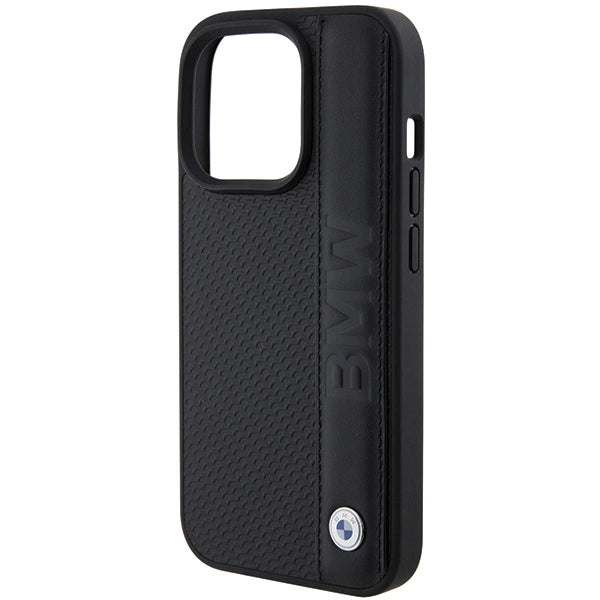 Etui BMW Leather Textured & Stripe na iPhone 15 Pro Max - czarne – zdjęcie 6