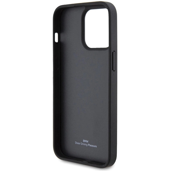 Etui BMW Leather Diamond Pattern na iPhone 15 Pro Max - czarne – zdjęcie 7