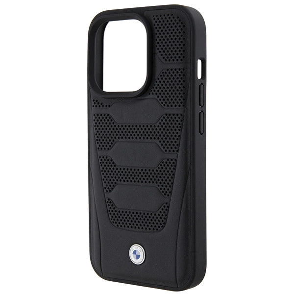 Etui BMW Leather Seats Pattern na iPhone 15 Pro Max - czarne – zdjęcie 6