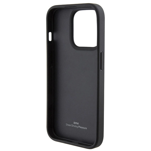 Etui BMW Leather Seats Pattern na iPhone 15 Pro Max - czarne – zdjęcie 7