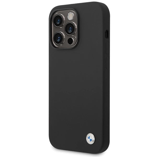 Etui BMW Silicone Metal Logo na iPhone 15 Pro Max - czarne – zdjęcie 2