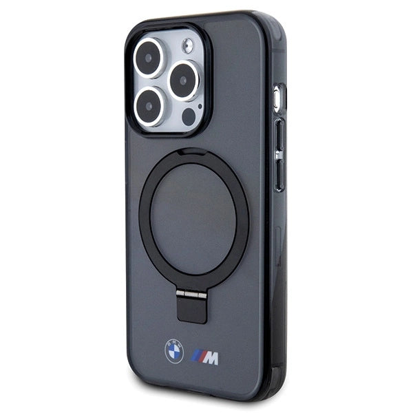 Etui BMW Ring Stand M Collection MagSafe na iPhone 15 Pro - czarne – zdjęcie 2