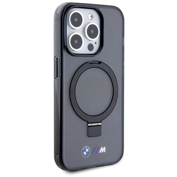 Etui BMW Ring Stand M Collection MagSafe na iPhone 15 Pro - czarne – zdjęcie 4