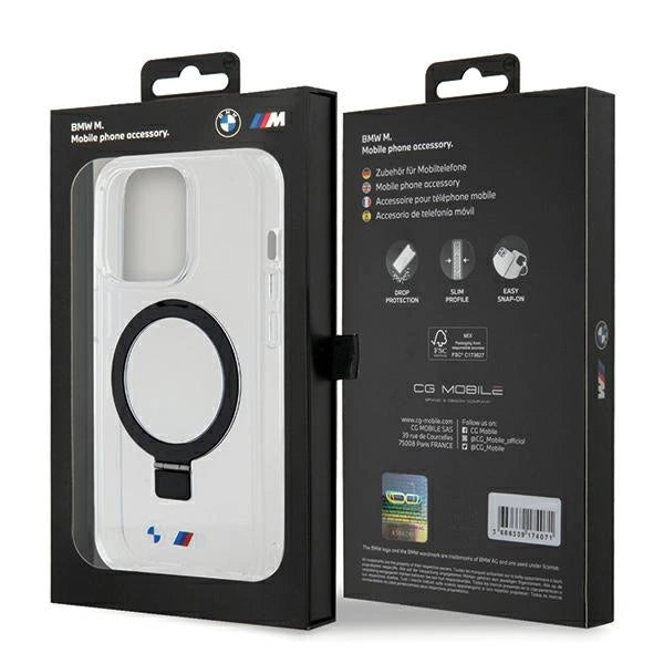 Etui BMW Ring Stand M Collection MagSafe na iPhone 15 Pro - przezroczysty – zdjęcie 8