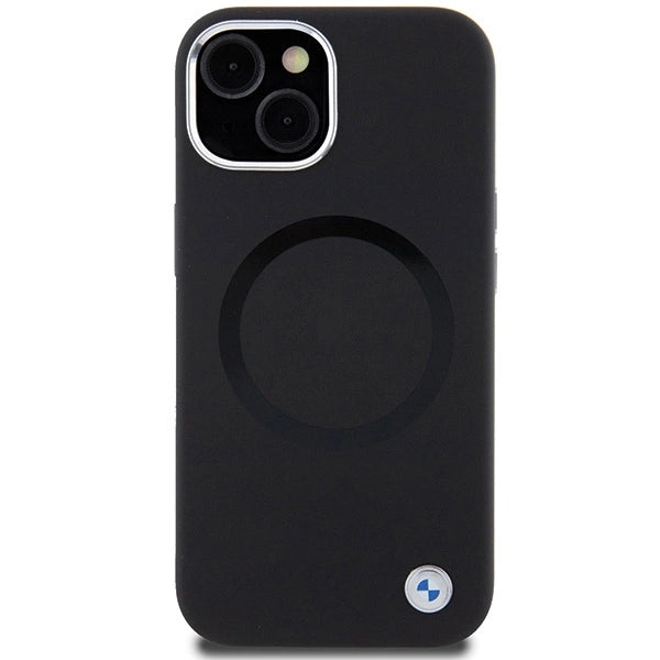 Etui BMW Signature Liquid Silicone MagSafe na iPhone 15 Plus - czarne – zdjęcie 3