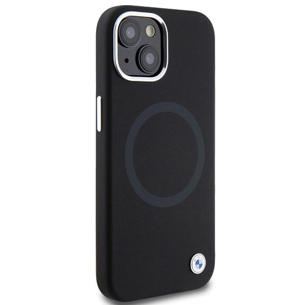 Etui BMW Signature Liquid Silicone MagSafe na iPhone 15 - czarne – zdjęcie 4