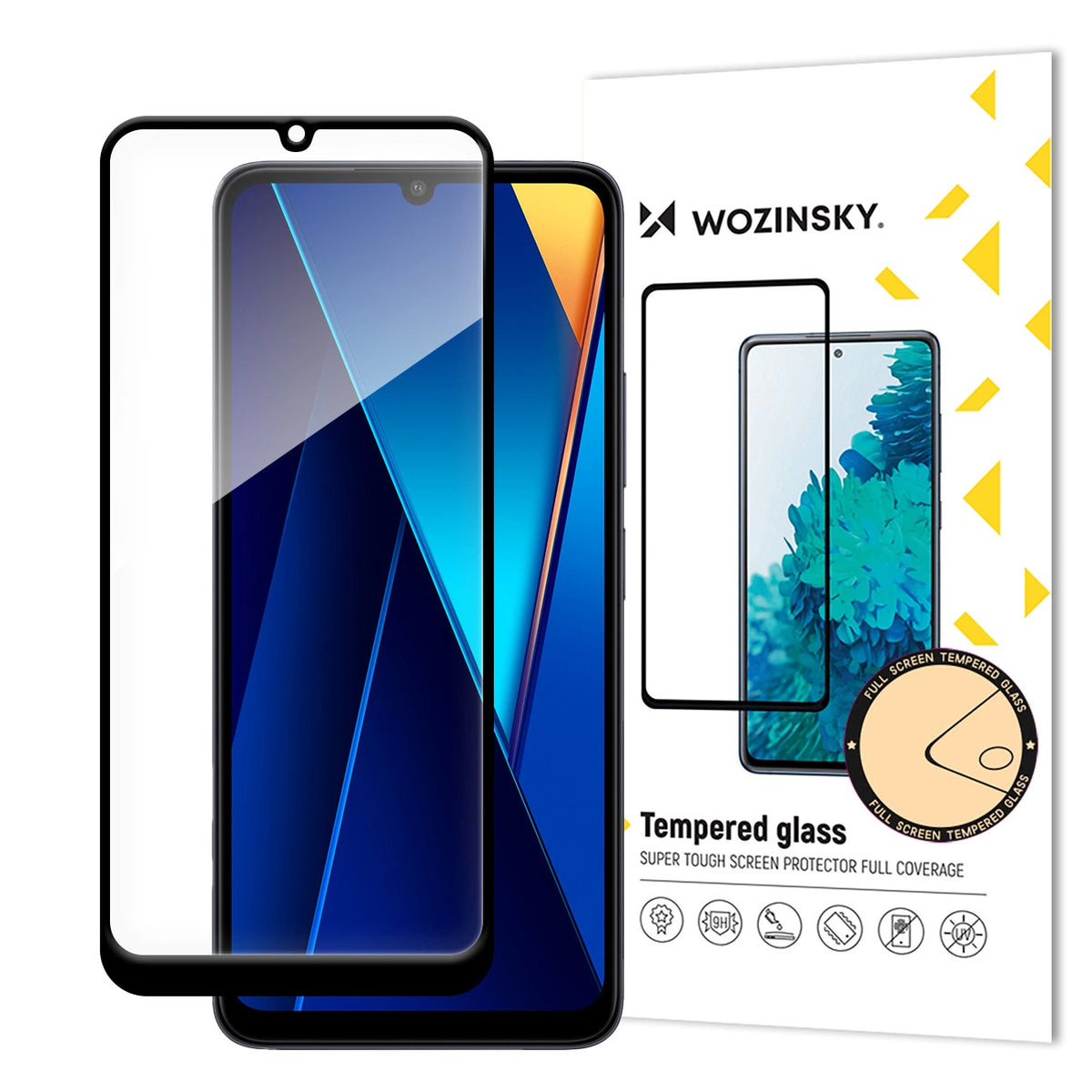 Szkło hartowane Wozinsky Full Glue z czarną do Xiaomi POCO C65/Redmi 13C