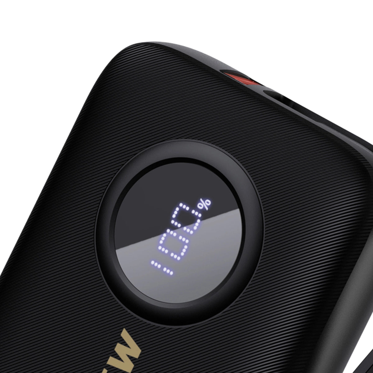 Powerbank Dudao K14 10000mAh z kablami USB-C / Lightning - czarny – zdjęcie 2