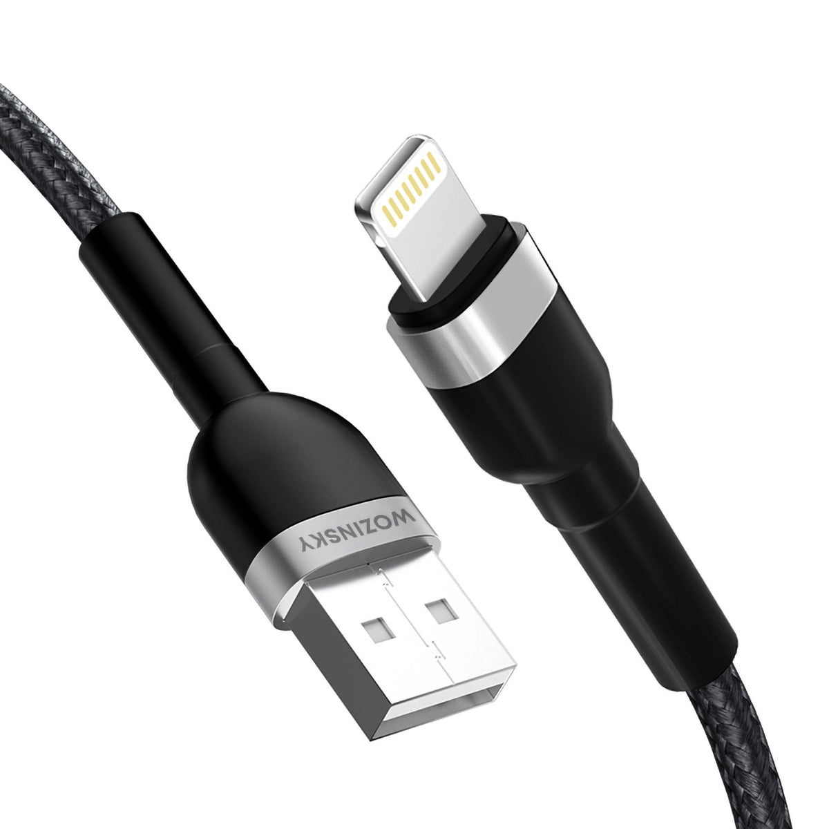 Kabel Wozinsky WNBAL1 USB-A / Lightning 2.4A 1 m - czarny – zdjęcie 2