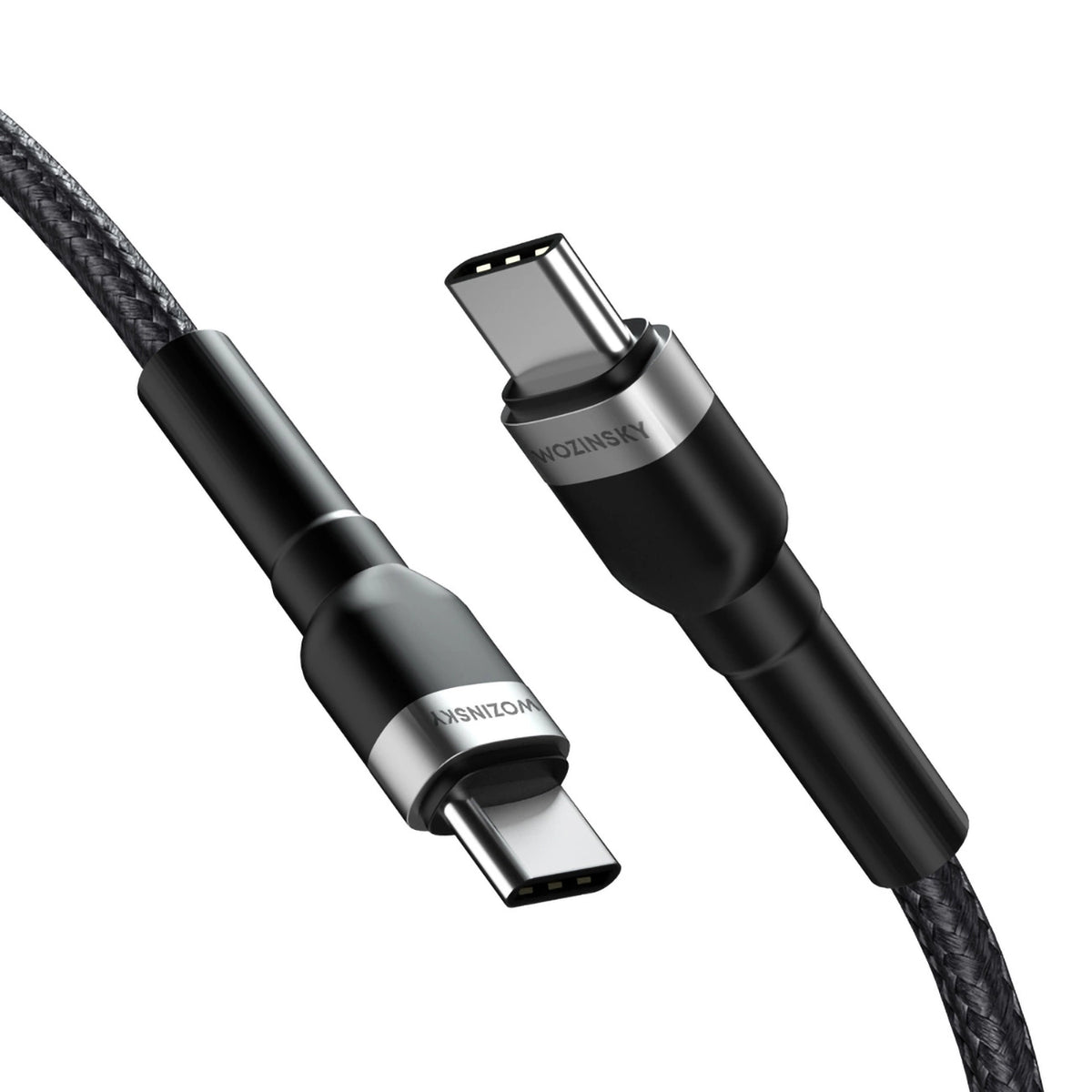 Kabel Wozinsky WNBCC1 USB-C / USB-C PD 65W 1 m - czarny – zdjęcie 2