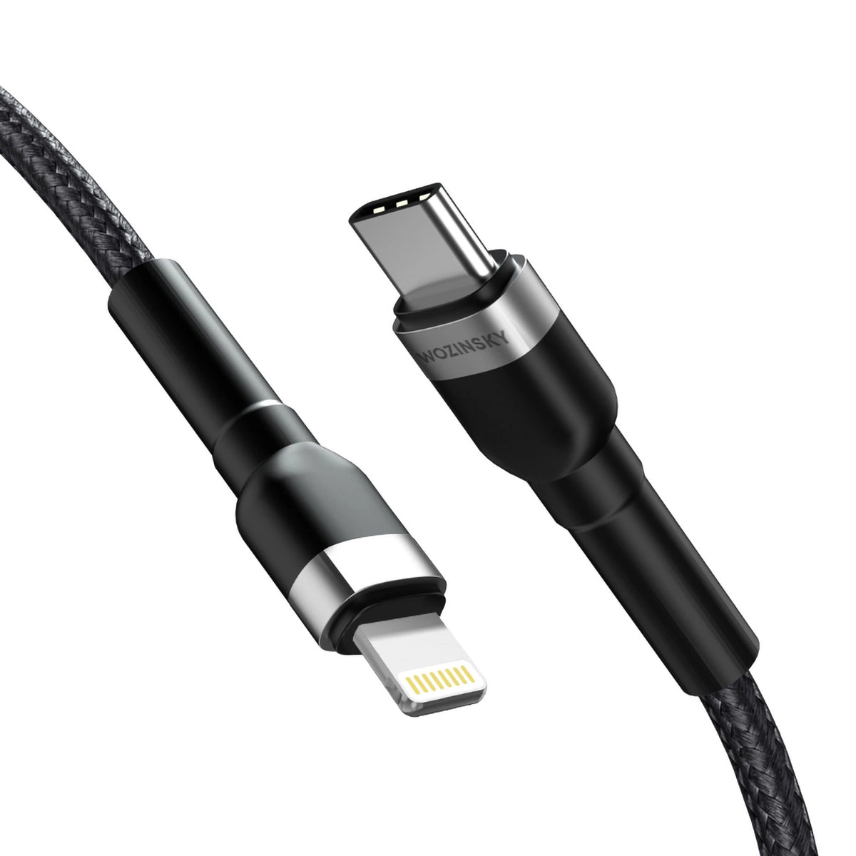 Kabel Wozinsky WNBCL2 Lightning / USB-C PD 30W 2 m - czarny – zdjęcie 2