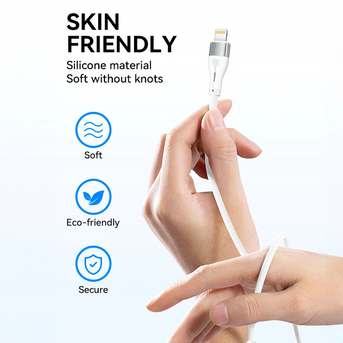 Kabel Wozinsky WSTCL1 Lightning / USB-C PD 27W 1 m - biały – zdjęcie 8