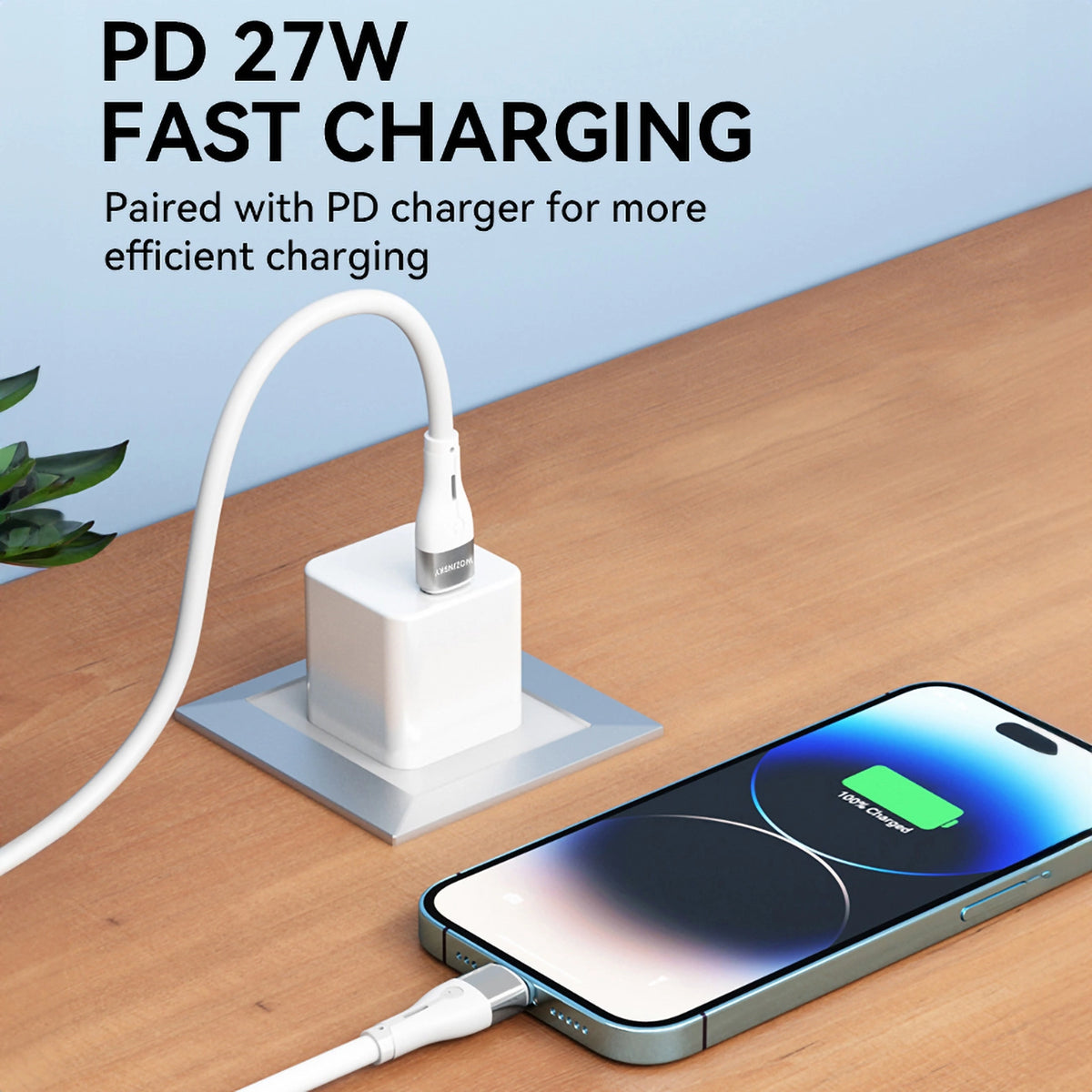 Kabel Wozinsky WSTCL1 Lightning / USB-C PD 27W 1 m - biały – zdjęcie 9